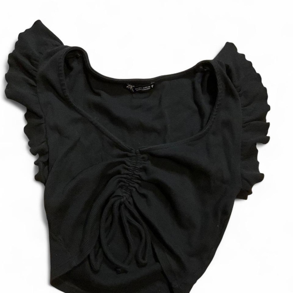 Zara ruffle‎ top